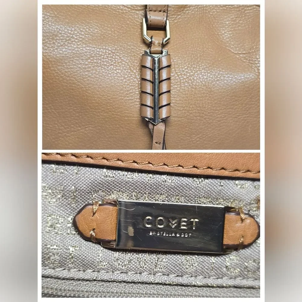 Stella & Dot Covet Sunday Crossbody Bag / Saddle / Tan Leather